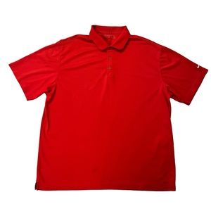 💜5 for $40💜 Nike Golf Polo DRI-FIT Shirt Top Men’s Size XL Red Short Sleeve